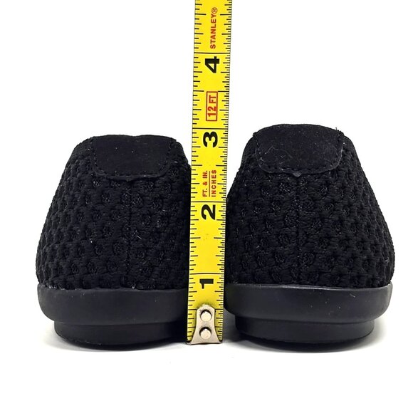 Aerosoles Dame Black Knit Fabric Slip on Flats Women's Size 8M - Picture 4 of 12